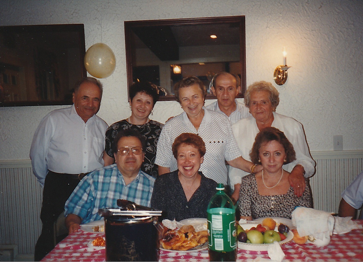 With Vinnik family, Top: Leva, Valia, Gnesia, Isaak, Tania, Bottom: .., Barbara (Tolpin), Larisa